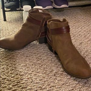 Chestnut Madden Girl Ankle Boots